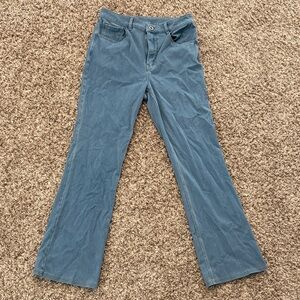 HALARA Dusty Blue Flare Wide-Leg Jeans